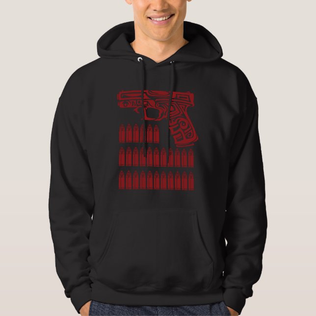 Sudadera Ilustración de Arma Tribal (Anverso)