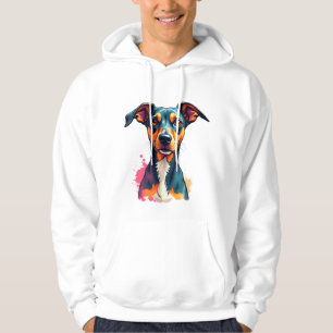 Sudadera Ilustración de arte pop de retrato de perro colori