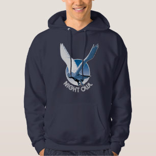 Sudadera Ilustracion de aves voladoras - Lechuza nocturna