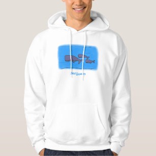 Sudadera Ilustracion de ballenas personalizados migratorias