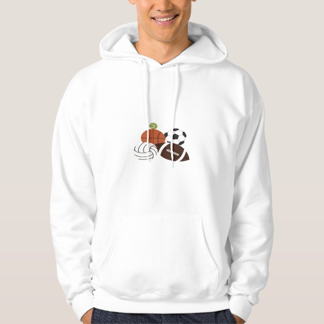 Sudadera ilustracion de baloncesto deportivo (Anverso)