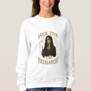 Sudadera Ilustración de bruja wiccana: maldición al patriar