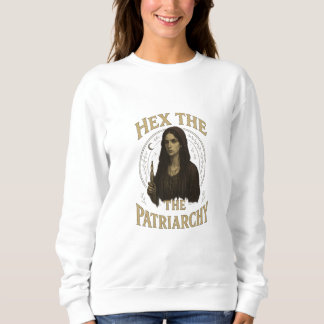 Sudadera Ilustración de bruja wiccana: maldición al patriar