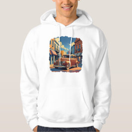 Sudadera Ilustración de calle de pueblo vintage