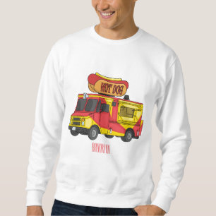 Sudadera Ilustracion de camión de comida para perros calien
