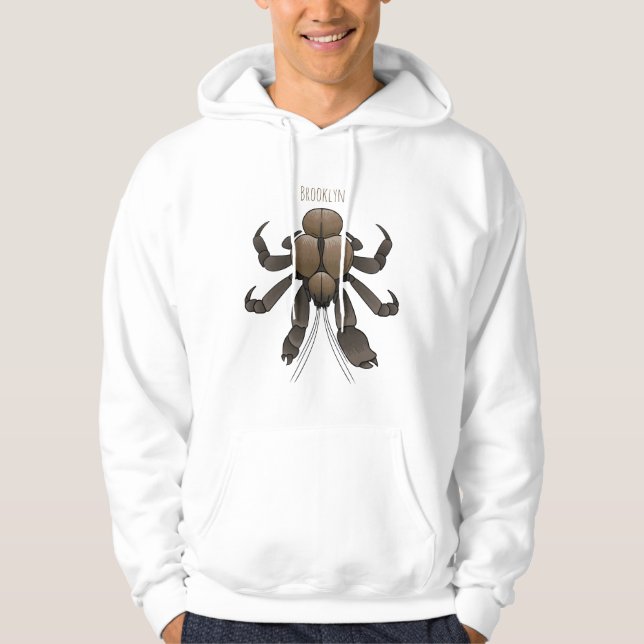 Sudadera Ilustracion de cangrejo de coco personalizado (Anverso)