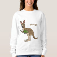 Ilustracion de canguro australiano bastante feliz