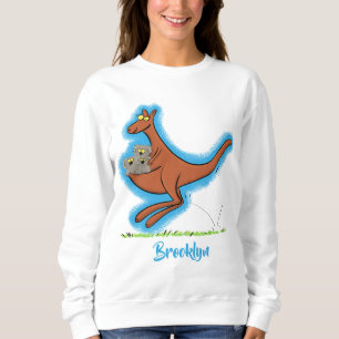 Sudadera Ilustracion de canguro y personalizado de koalas