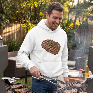 Sudadera Ilustración de carne de barbacoa de filete de cost
