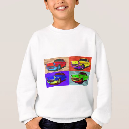 Sudadera Ilustracion de Chevy Belair del arte pop
