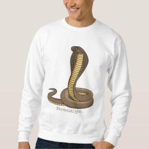 Sudadera Ilustracion de cobra marrón
