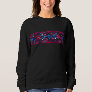 Sudadera Ilustración de colibrí tecno-orgánico