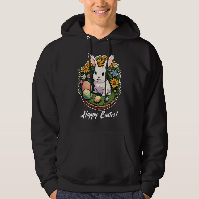 Sudadera Ilustracion de Conejo de Pascua. Semana Santa! (Anverso)
