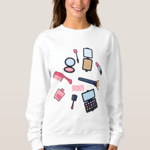 Sudadera Ilustracion de cosméticos/personalizados de maquil