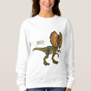 Sudadera ilustración de dibujos animados de Dilophosaurus