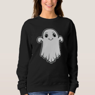 Sudadera Ilustración de dibujos animados de fantasma sonrie