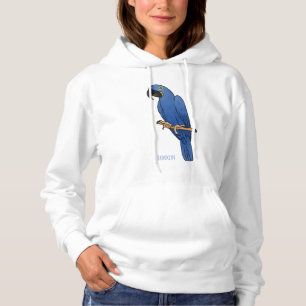 Sudadera Ilustración de dibujos animados de guacamayo jacin