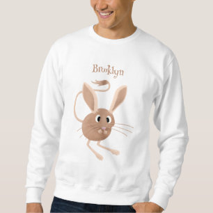 Sudadera Ilustración de dibujos animados de jerbo de orejas