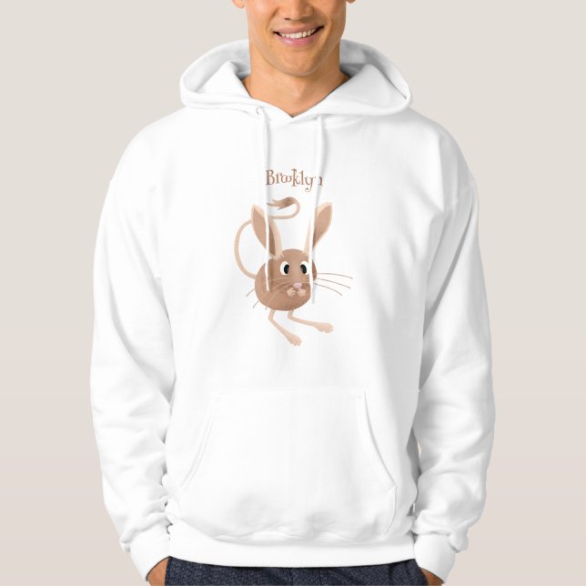 Sudadera Ilustración de dibujos animados de jerbo de orejas (Anverso)