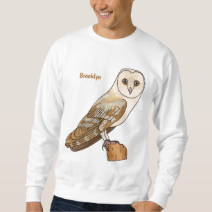 Sudadera Ilustración de dibujos animados de lechuza de gran