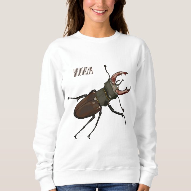 Sudadera Ilustración de dibujos animados de lucano (Anverso)