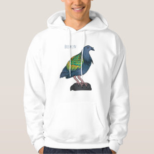 Sudadera ilustración de dibujos animados de paloma Nicobar