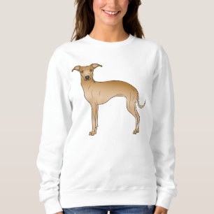 Sudadera Ilustración de dibujos animados de perro galgo ita