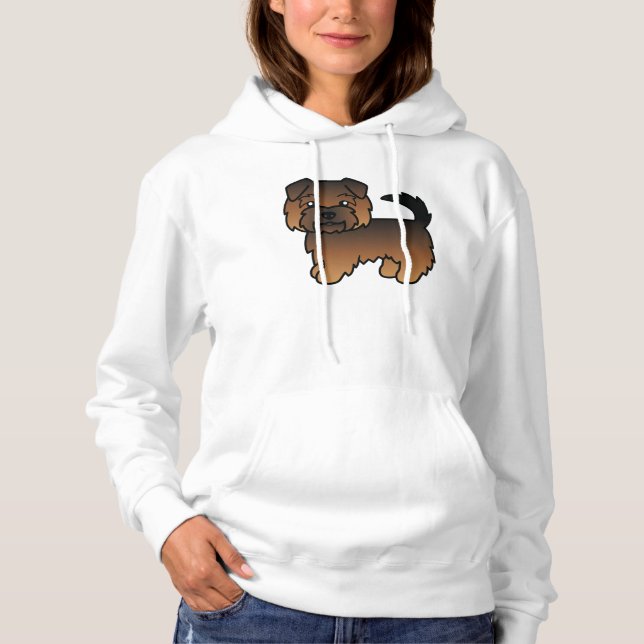 Sudadera Ilustración de dibujos animados de perro Norfolk T (Anverso)