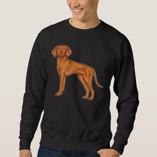 Sudadera Ilustración de dibujos animados de perro pointer V (Anverso)
