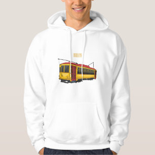 Sudadera ilustración de dibujos animados de tranvía Mata