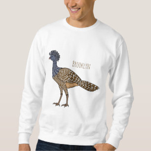 Sudadera Ilustración de dibujos animados del pájaro curasow