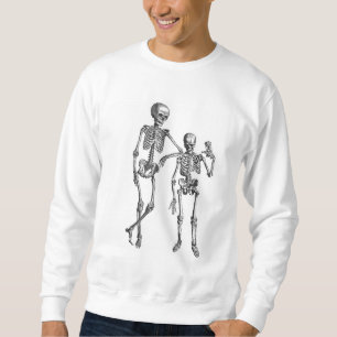 Sudadera Ilustración de esqueletos bailando