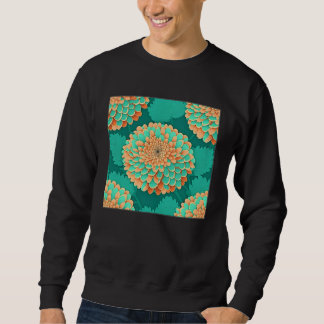 Sudadera Ilustración de flor de crisantemo bonita única Wo