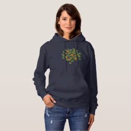 Sudadera Ilustración de Flor de Nasturcia Vintage Naturalez