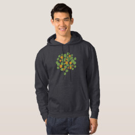 Sudadera Ilustración de Flor de Nasturcia Vintage Naturalez