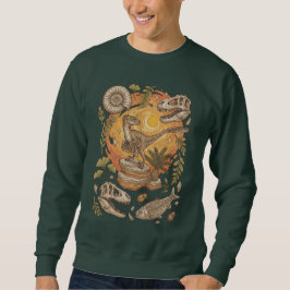 Sudadera Ilustración de fósil de dinosaurio vintage
