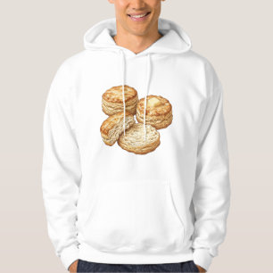 Sudadera Ilustración de Galletas de Suero de Mantequilla de