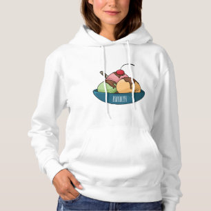 Sudadera Ilustracion de helado personalizado