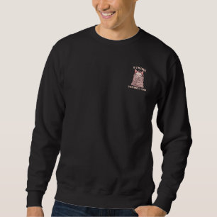 Sudadera Ilustración de humor frío de gato Sphynx gruñón