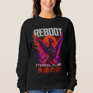 Sudadera Ilustración de la llama eterna – Fénix de fuego de