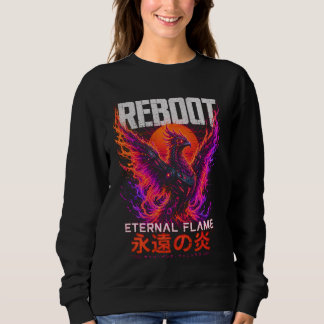 Sudadera Ilustración de la llama eterna – Fénix de fuego de