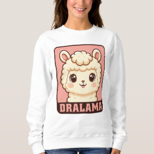 Sudadera Ilustración de llama adorable diseño de camiseta
