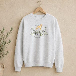 Sudadera Ilustración de Mamá Perro Retriever Dorado