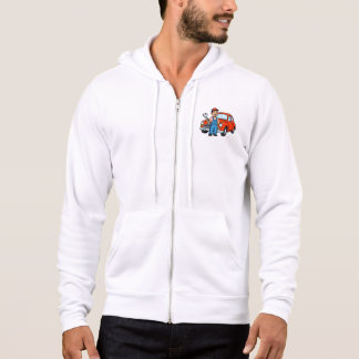 Sudadera Ilustración de mecánico de dibujos animados lindo 