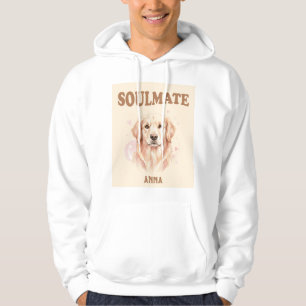 Sudadera Ilustración de perro alma gemela, amor de Golden R
