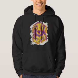 Sudadera Ilustracion de perro colorido de Golden Retriever