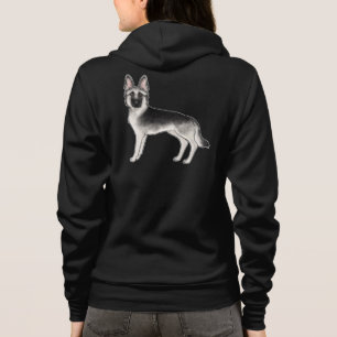 Sudadera Ilustración de perro lindo de pastor alemán sable