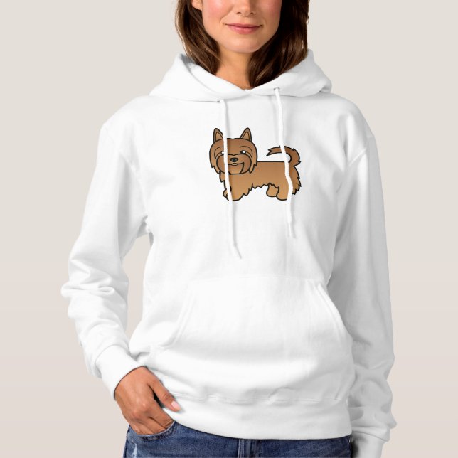 Sudadera Ilustración de perro Terrier australiano rojo (Anverso)