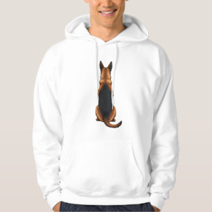 Sudadera Ilustración de perro vista trasera de pastor alemá