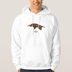 Sudadera Ilustracion de personalizado asado de cerdo / cerd